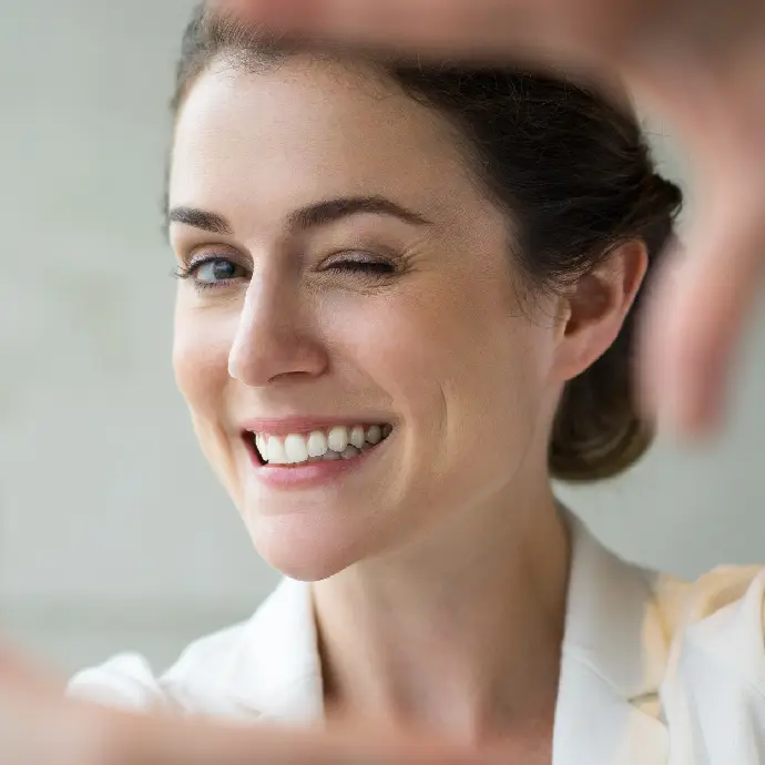 Healthy smile restored with dental crowns