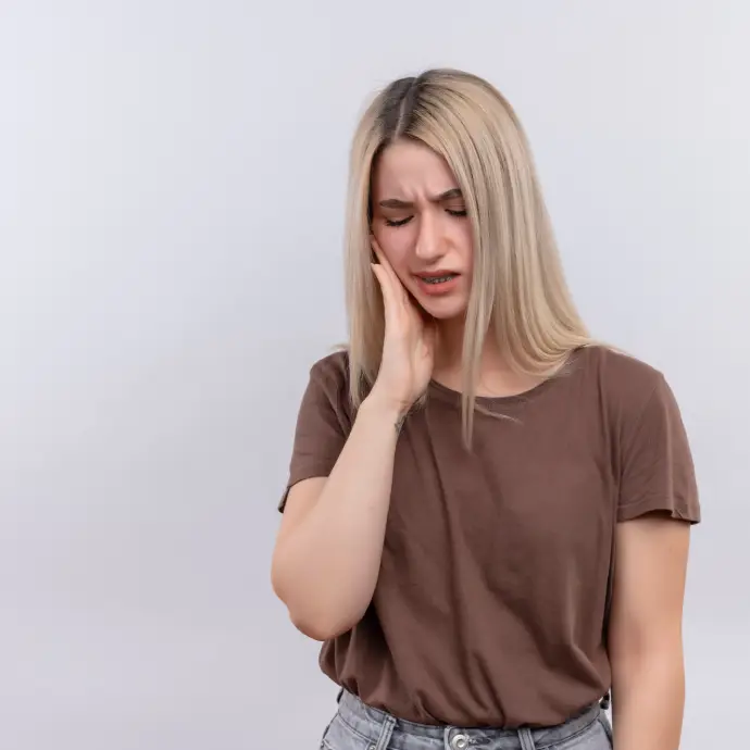 Patient in tooth pain