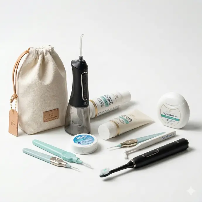 Proper dental bridge cleaning techniques