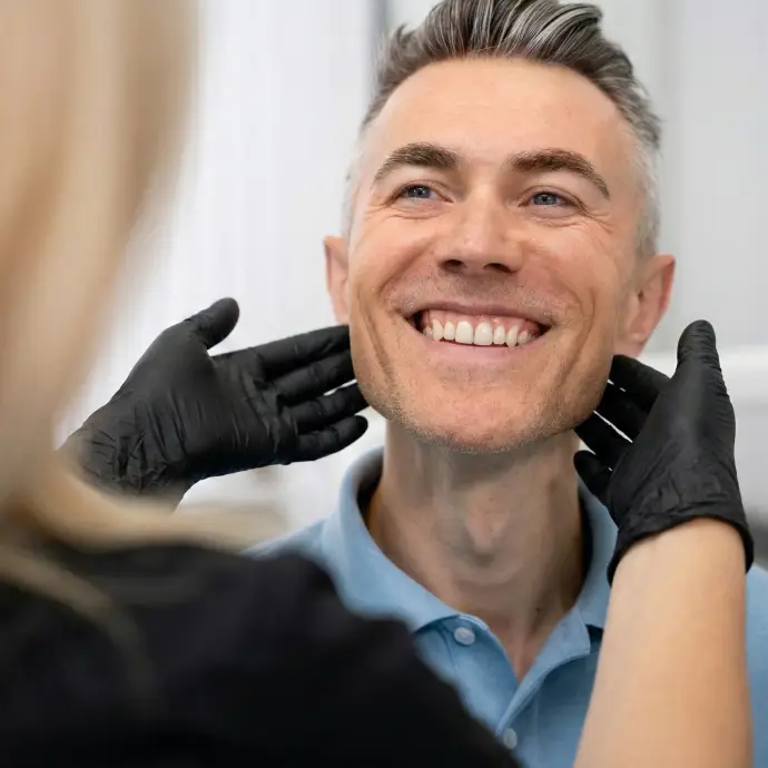 Person with a confident, restored smile